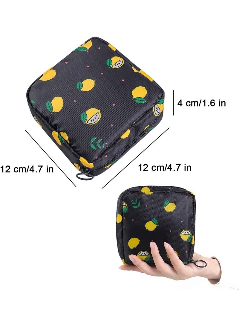 شنطة تخزين الفوط الصحية المحمولة للنساء والفتيات المراهقات – حقيبة بسحاب لحمل الفوط الصحية، مجموعة أول فترة، حقيبة متعددة الاستخدام للفوط الصحية، السفر، المدرسة، المكتب، الإكسسوارات، المكياج والمفاتيح – صغيرة، قابلة لإعادة الاستخدام، وخفيفة الوزن - Image 5